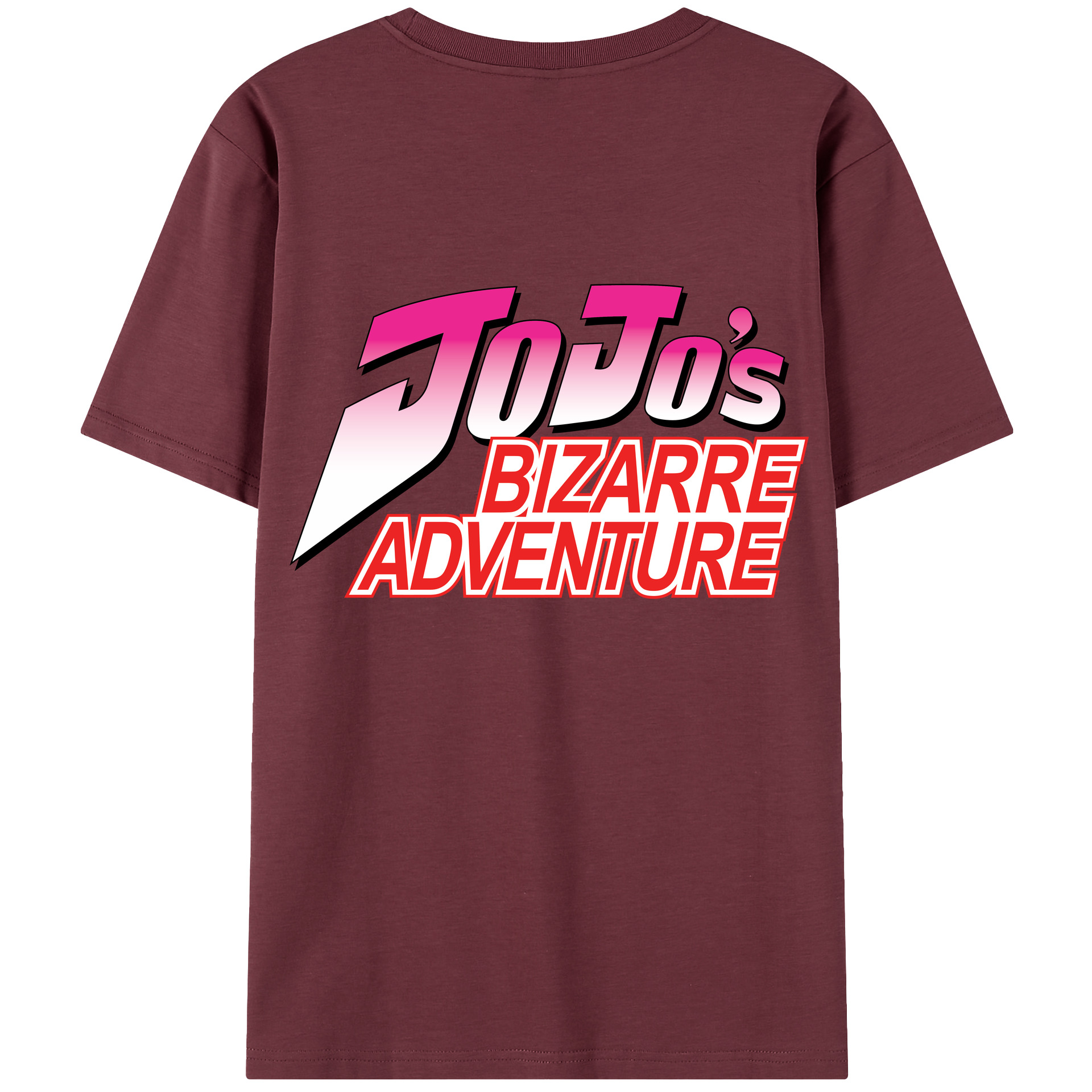 （画像用） ジョジョの奇妙な冒険 JoJo's Bizarre Adventure 綿100％半袖Tシャツ（背面プリント）